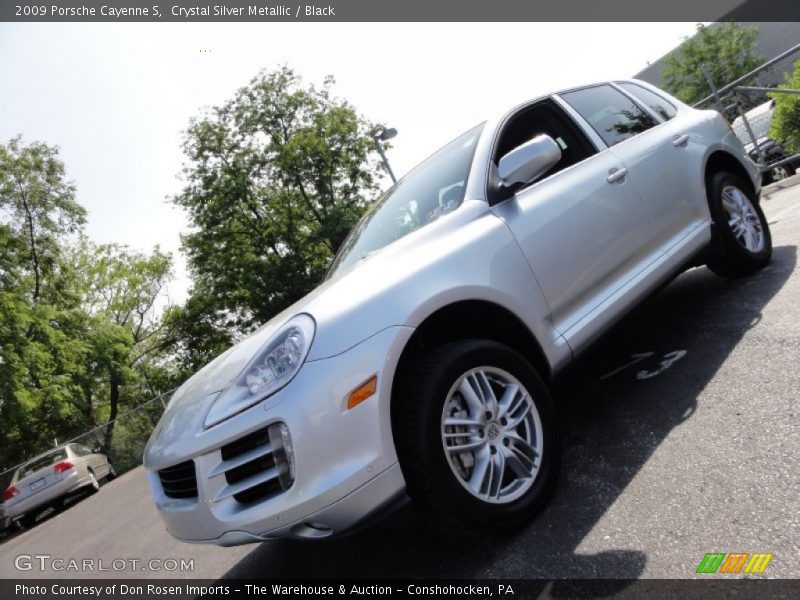 Crystal Silver Metallic / Black 2009 Porsche Cayenne S