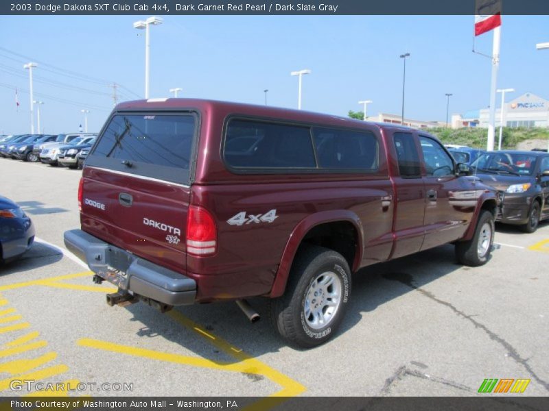 Dark Garnet Red Pearl / Dark Slate Gray 2003 Dodge Dakota SXT Club Cab 4x4