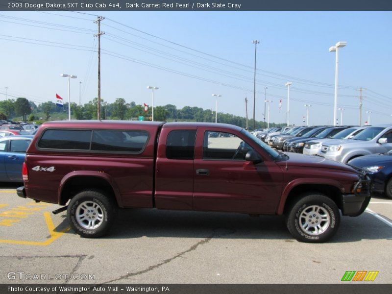  2003 Dakota SXT Club Cab 4x4 Dark Garnet Red Pearl