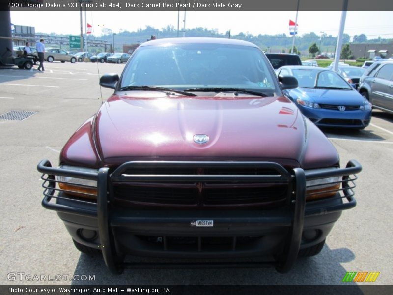 Dark Garnet Red Pearl / Dark Slate Gray 2003 Dodge Dakota SXT Club Cab 4x4