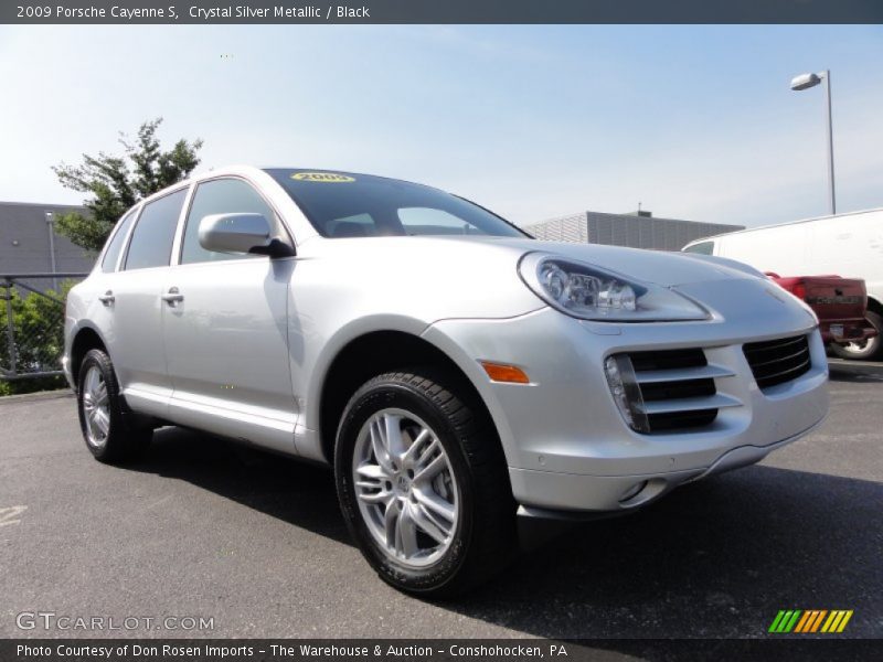 Crystal Silver Metallic / Black 2009 Porsche Cayenne S