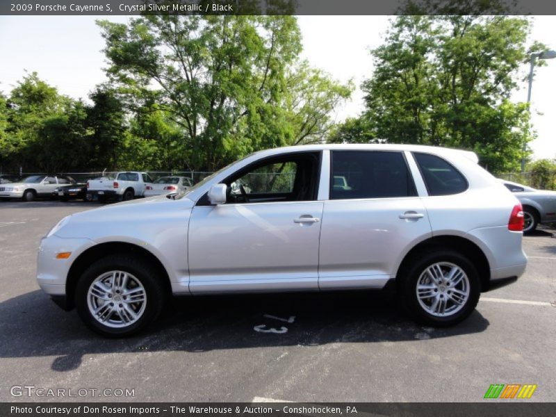 Crystal Silver Metallic / Black 2009 Porsche Cayenne S