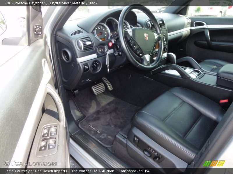 Crystal Silver Metallic / Black 2009 Porsche Cayenne S