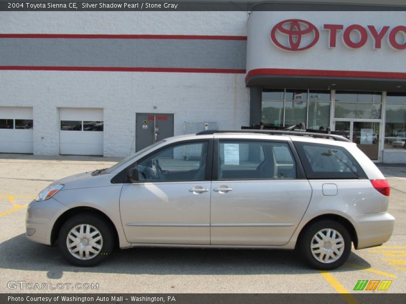 Silver Shadow Pearl / Stone Gray 2004 Toyota Sienna CE