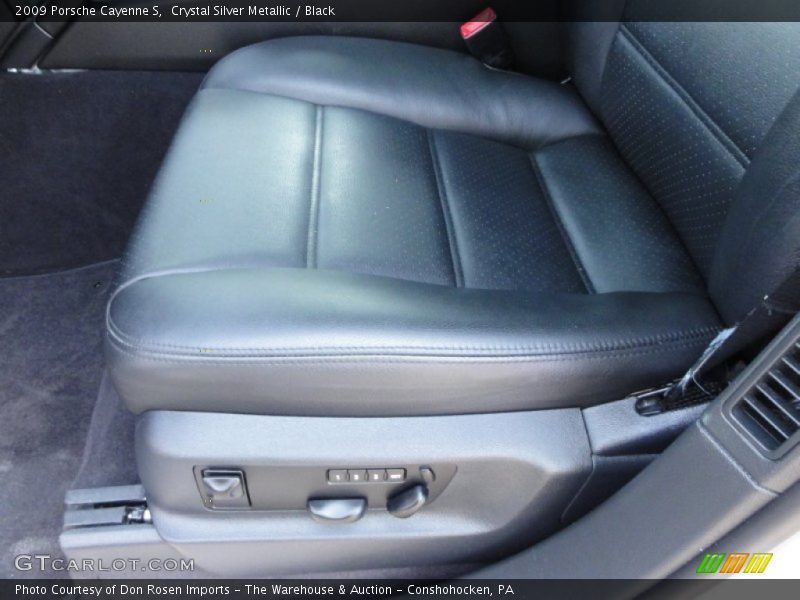 Crystal Silver Metallic / Black 2009 Porsche Cayenne S