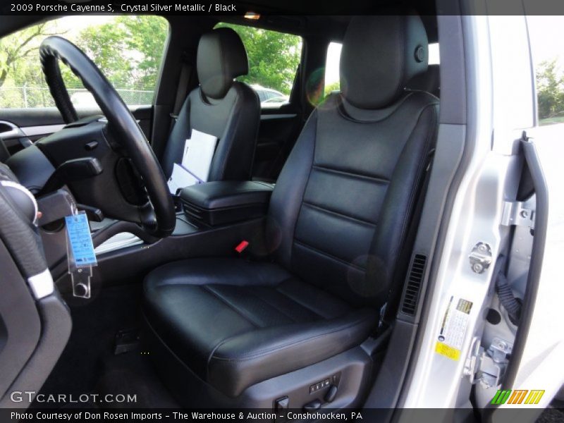 Crystal Silver Metallic / Black 2009 Porsche Cayenne S
