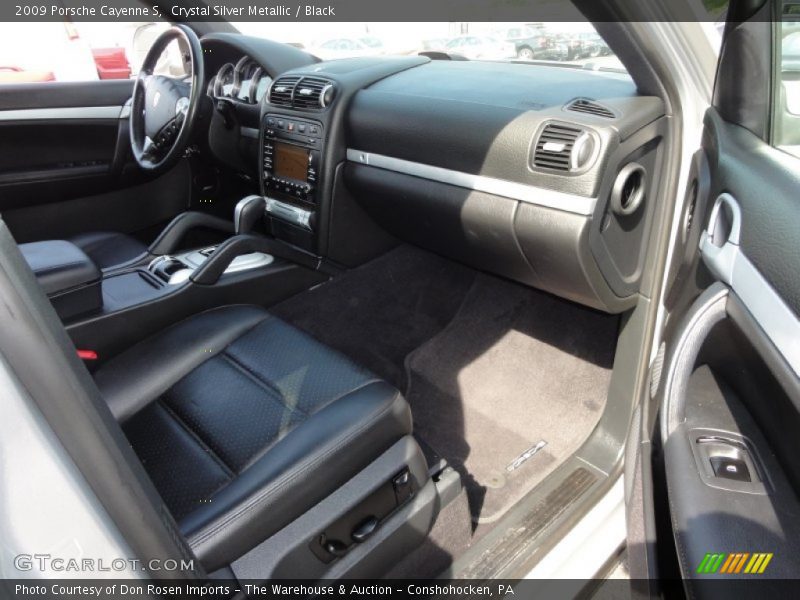 Crystal Silver Metallic / Black 2009 Porsche Cayenne S