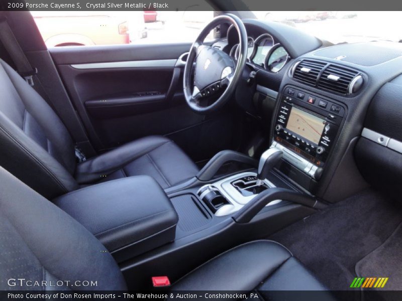 Crystal Silver Metallic / Black 2009 Porsche Cayenne S