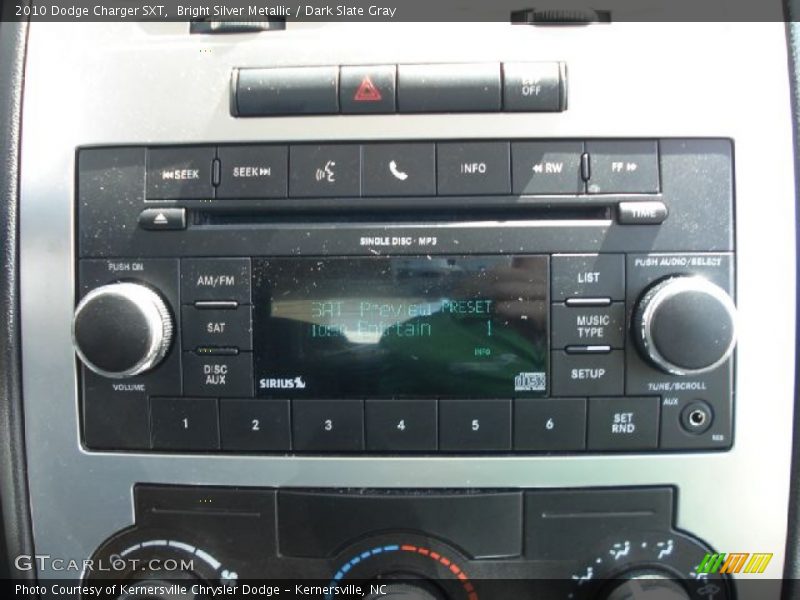 Bright Silver Metallic / Dark Slate Gray 2010 Dodge Charger SXT