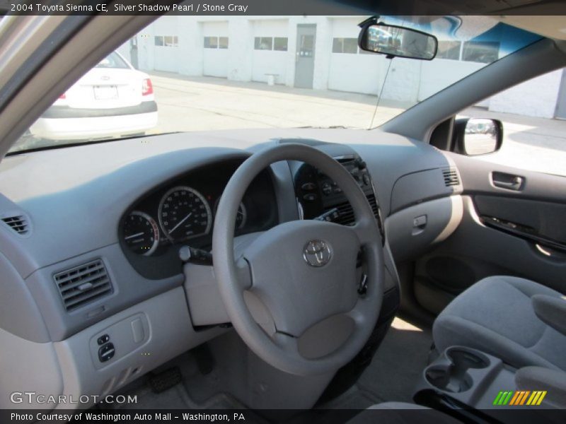 Silver Shadow Pearl / Stone Gray 2004 Toyota Sienna CE