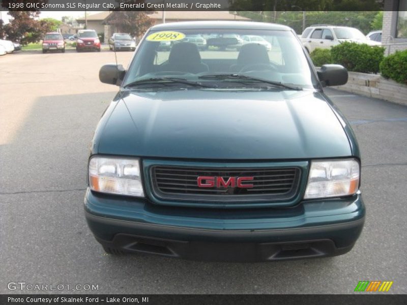 Emerald Green Metallic / Graphite 1998 GMC Sonoma SLS Regular Cab