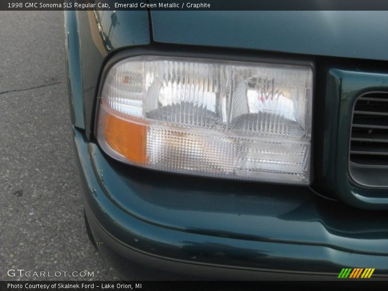 Emerald Green Metallic / Graphite 1998 GMC Sonoma SLS Regular Cab