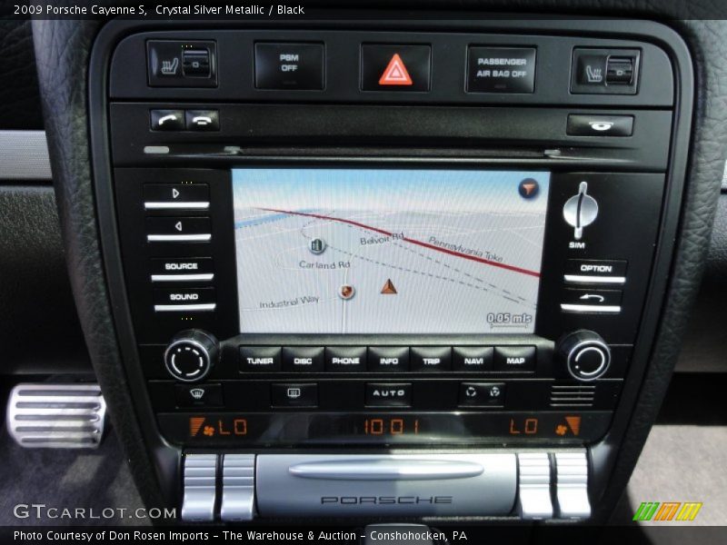 Crystal Silver Metallic / Black 2009 Porsche Cayenne S