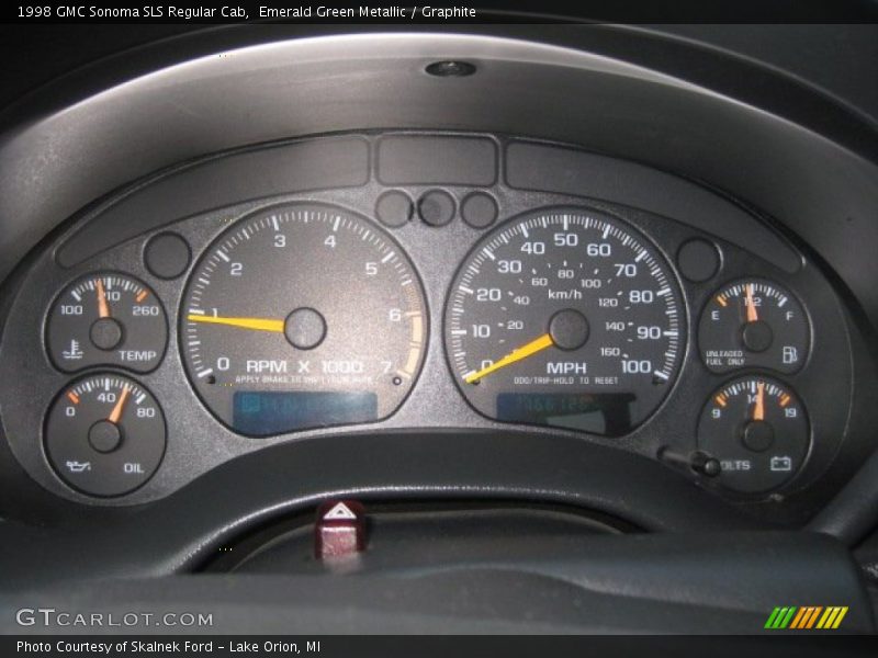  1998 Sonoma SLS Regular Cab SLS Regular Cab Gauges