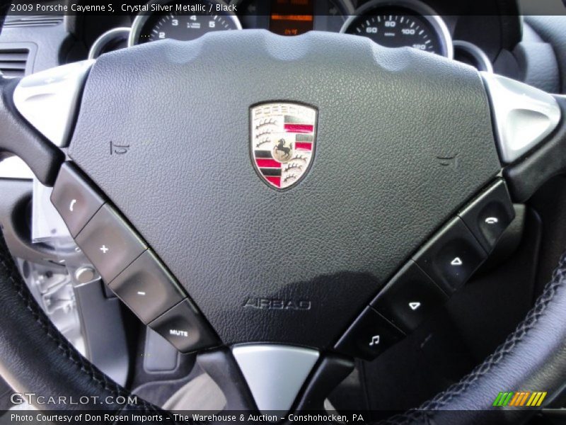 Crystal Silver Metallic / Black 2009 Porsche Cayenne S