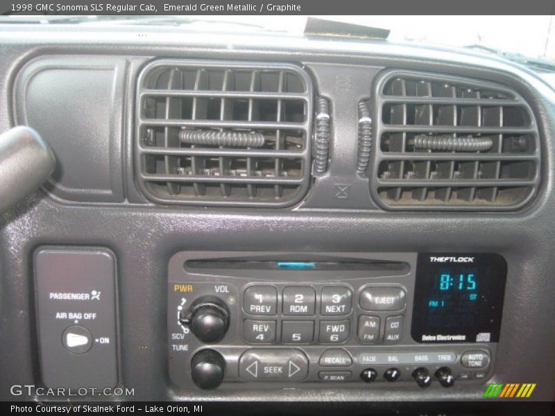 Emerald Green Metallic / Graphite 1998 GMC Sonoma SLS Regular Cab