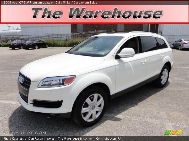 Calla White / Cardamom Beige 2008 Audi Q7 3.6 Premium quattro