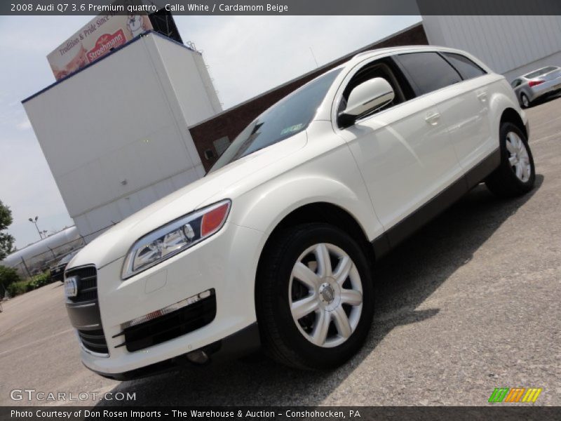 Calla White / Cardamom Beige 2008 Audi Q7 3.6 Premium quattro