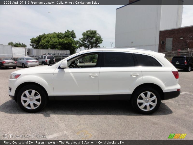 Calla White / Cardamom Beige 2008 Audi Q7 3.6 Premium quattro