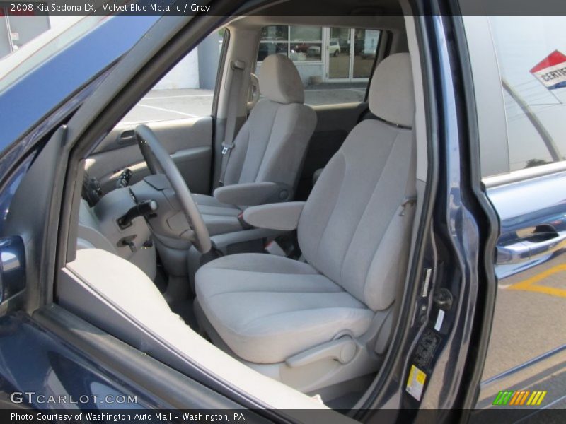 Velvet Blue Metallic / Gray 2008 Kia Sedona LX