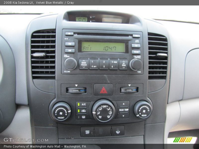 Velvet Blue Metallic / Gray 2008 Kia Sedona LX