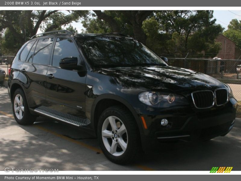 Jet Black / Sand Beige 2008 BMW X5 3.0si