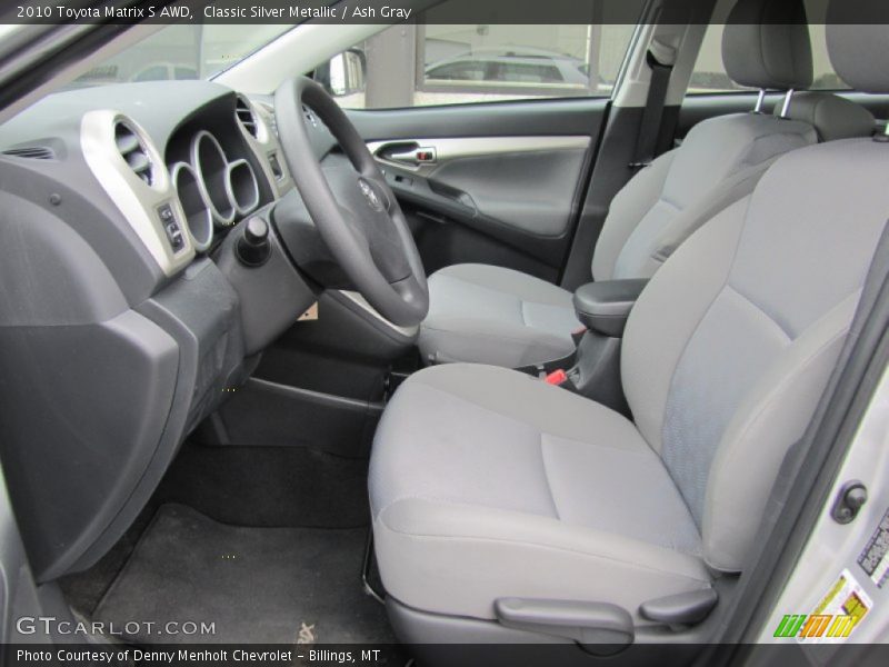  2010 Matrix S AWD Ash Gray Interior