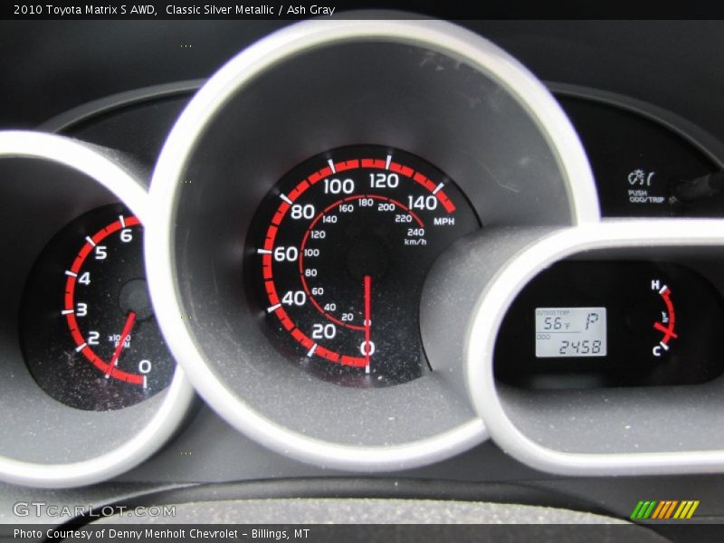 Classic Silver Metallic / Ash Gray 2010 Toyota Matrix S AWD