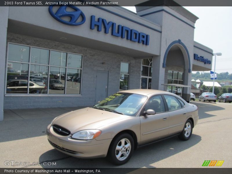 Arizona Beige Metallic / Medium Parchment 2003 Ford Taurus SES