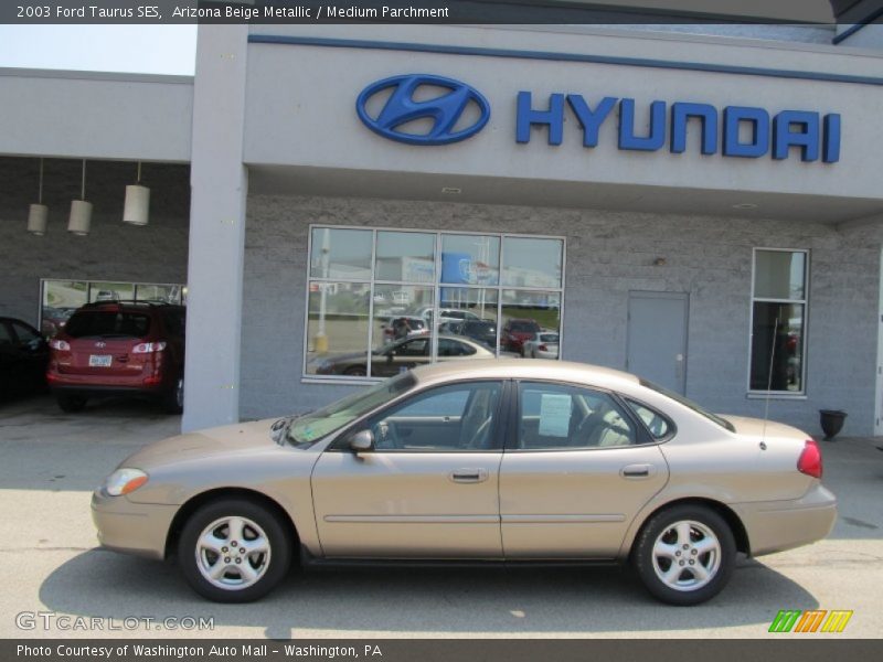 Arizona Beige Metallic / Medium Parchment 2003 Ford Taurus SES