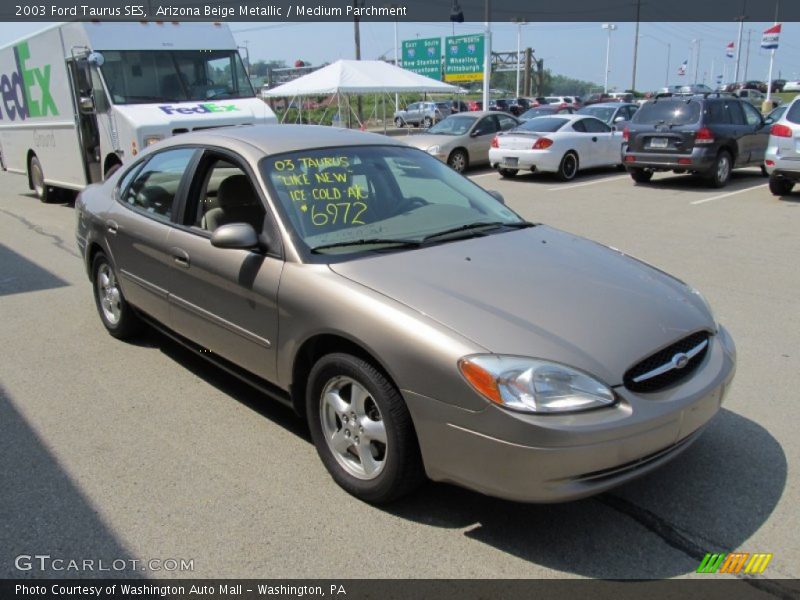 Arizona Beige Metallic / Medium Parchment 2003 Ford Taurus SES