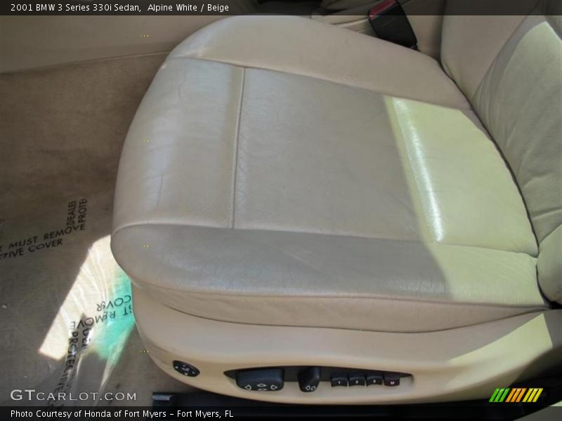 Alpine White / Beige 2001 BMW 3 Series 330i Sedan