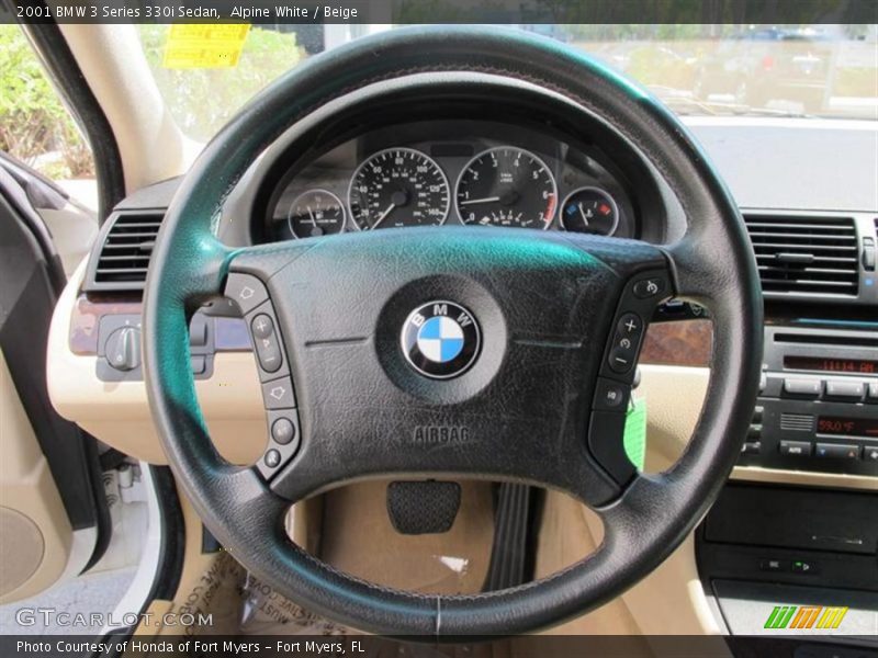 Alpine White / Beige 2001 BMW 3 Series 330i Sedan