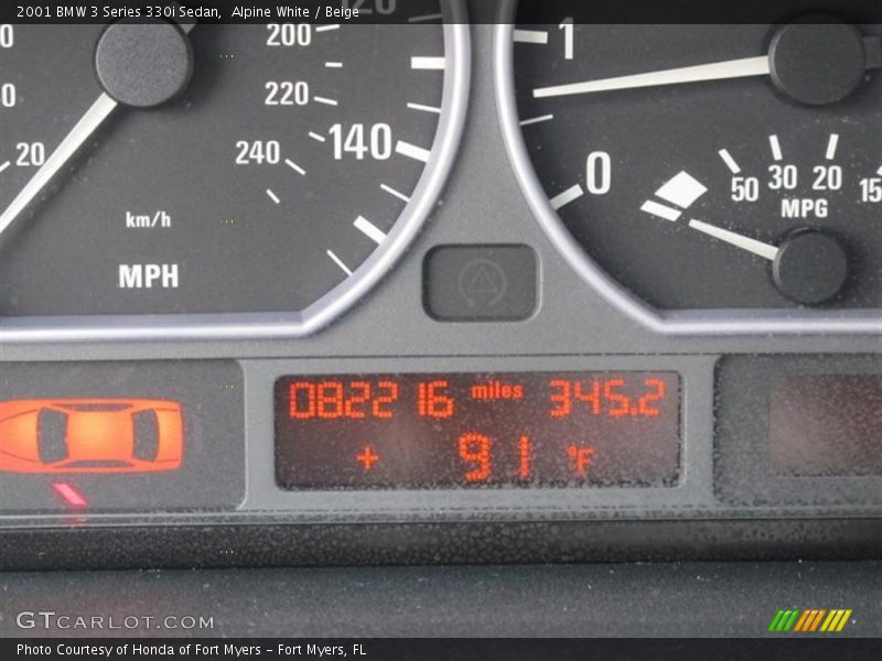 Alpine White / Beige 2001 BMW 3 Series 330i Sedan