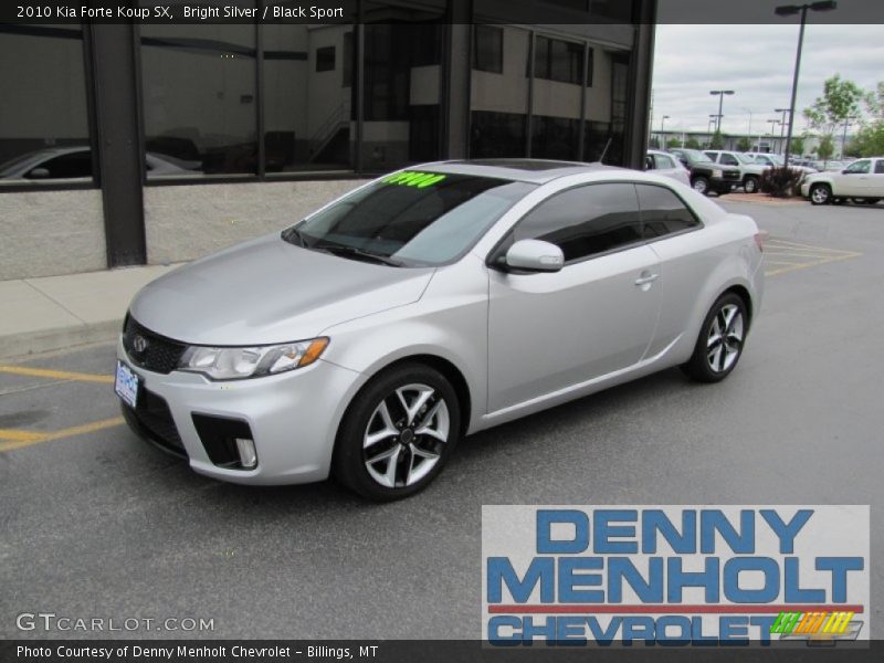 Bright Silver / Black Sport 2010 Kia Forte Koup SX