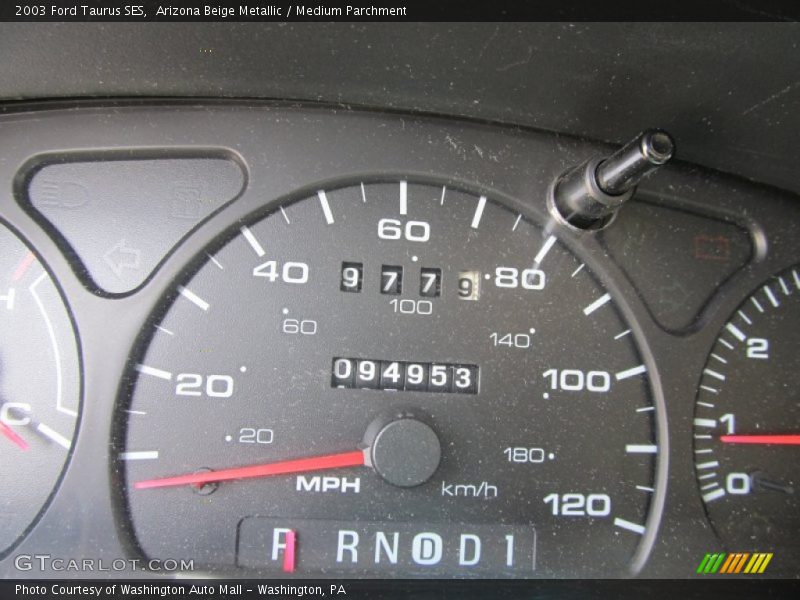 Arizona Beige Metallic / Medium Parchment 2003 Ford Taurus SES