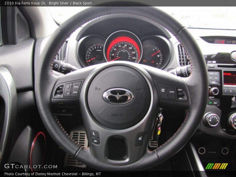 Bright Silver / Black Sport 2010 Kia Forte Koup SX