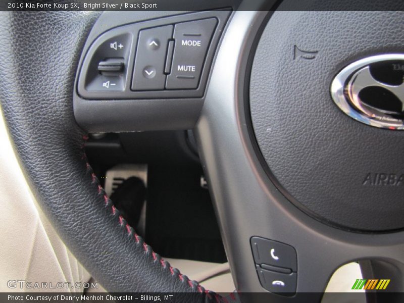 Bright Silver / Black Sport 2010 Kia Forte Koup SX