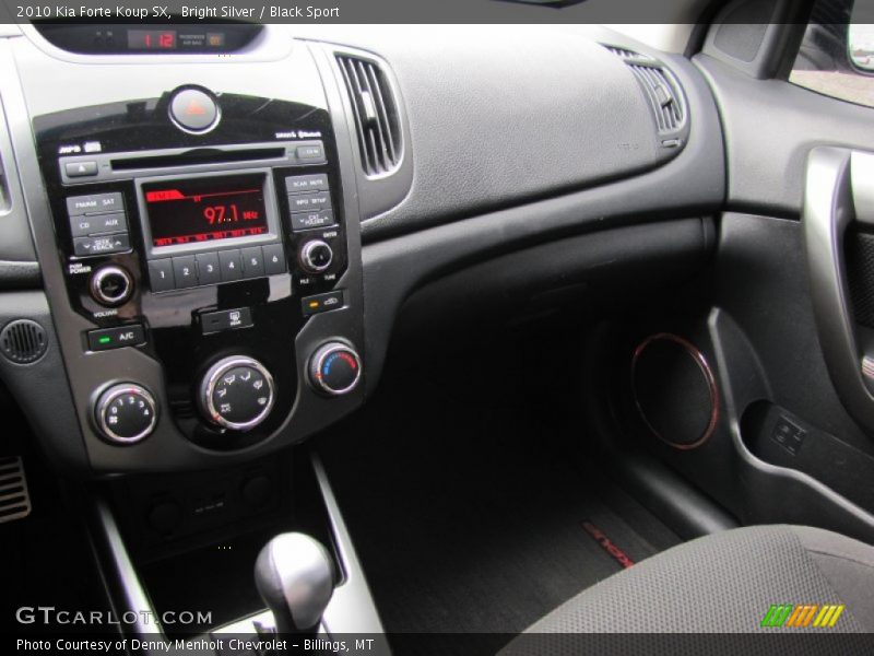 Bright Silver / Black Sport 2010 Kia Forte Koup SX
