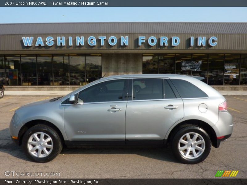 Pewter Metallic / Medium Camel 2007 Lincoln MKX AWD