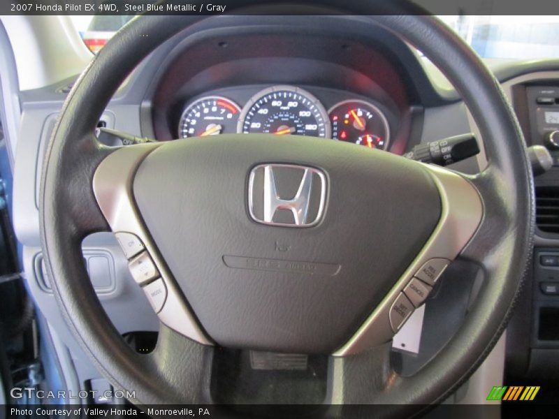 Steel Blue Metallic / Gray 2007 Honda Pilot EX 4WD