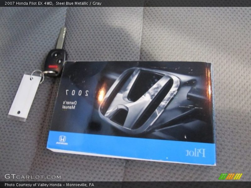 Steel Blue Metallic / Gray 2007 Honda Pilot EX 4WD