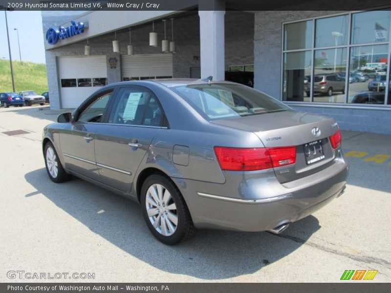 Willow Gray / Gray 2009 Hyundai Sonata Limited V6