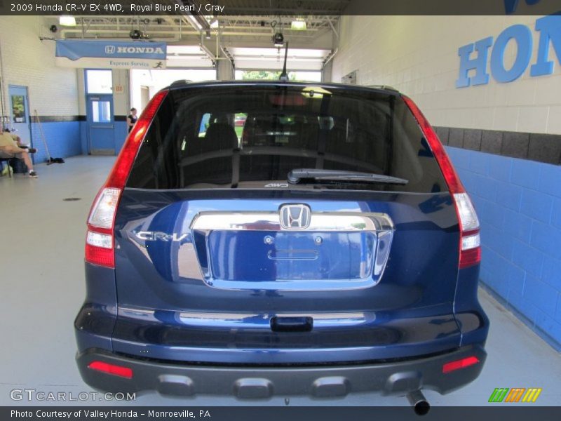 Royal Blue Pearl / Gray 2009 Honda CR-V EX 4WD