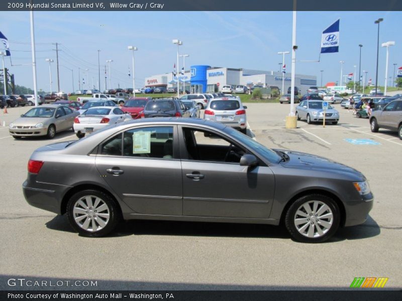 Willow Gray / Gray 2009 Hyundai Sonata Limited V6