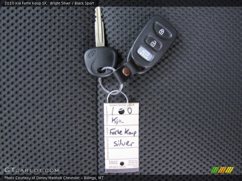 Bright Silver / Black Sport 2010 Kia Forte Koup SX