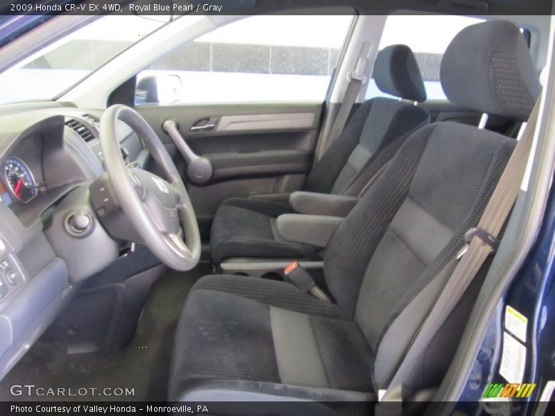 Royal Blue Pearl / Gray 2009 Honda CR-V EX 4WD