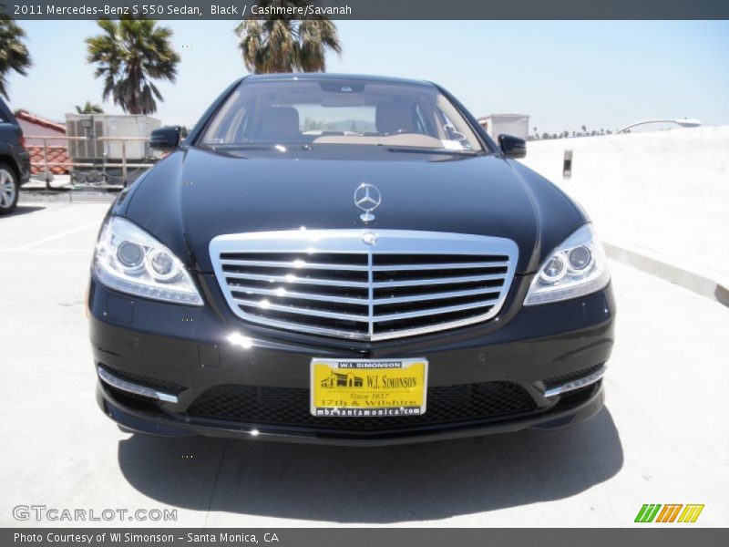 Black / Cashmere/Savanah 2011 Mercedes-Benz S 550 Sedan