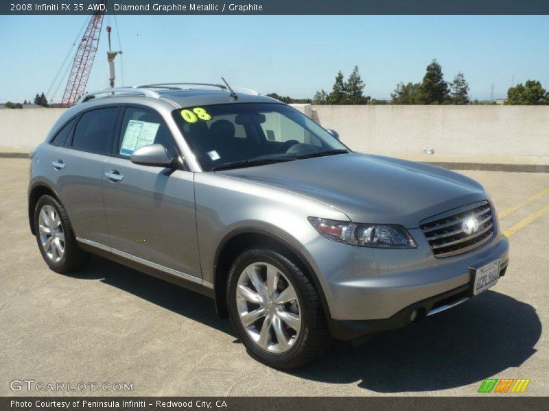 Diamond Graphite Metallic / Graphite 2008 Infiniti FX 35 AWD
