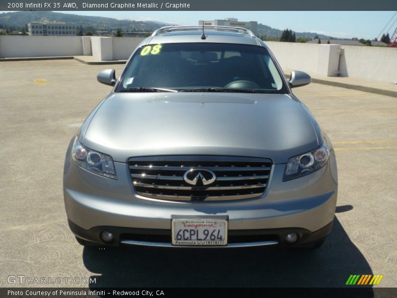 Diamond Graphite Metallic / Graphite 2008 Infiniti FX 35 AWD